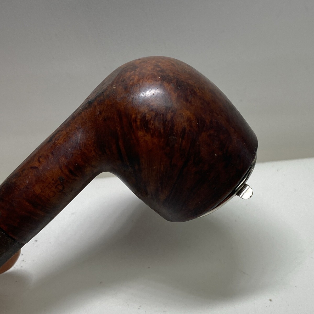 Vintage 1930-40s Comoy Traditional Tobacco Pipe With Pipe Cover