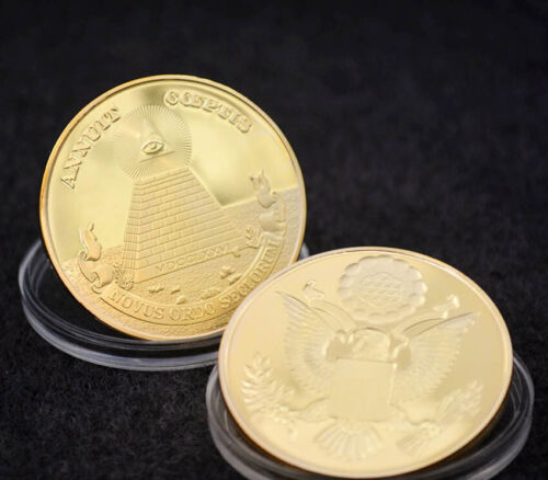 Masonic National Emblem Novus Ordo Seclorum Commemorative Coin Annuit Coeptis - Picture 2 of 11