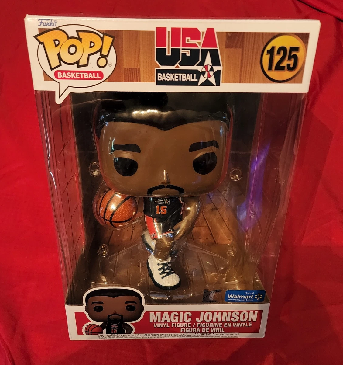 Jumbo Funko Pop #125 Magic Johnson (Hardwood Classics: USA Basketball)