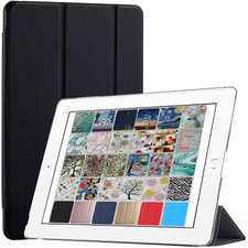 iPad Air 3 PRO 10.5 9.7 10.9 7.9 10.2 Sleep/Wake PC Dual Angle Stand Cover Black