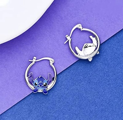 Orecchini A Stud Lilo & Stitch - Regalo Di Natale O Compleanno Nuovi