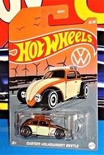 Hot Wheels 2022 Volkswagen Series Custom Volkswagen Beetle Mtflk Brown