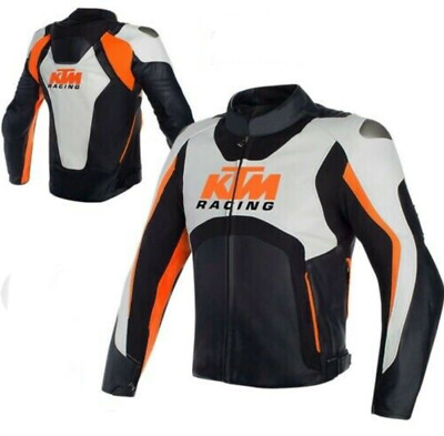 KTM Motorbike Motorcycle Rider Leather Jacket Racing GE-15-2021