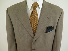 Ralph Lauren Men Pure Wool Brown Glen Plaid Blazer Jacket Sport Coat 42 R Canada