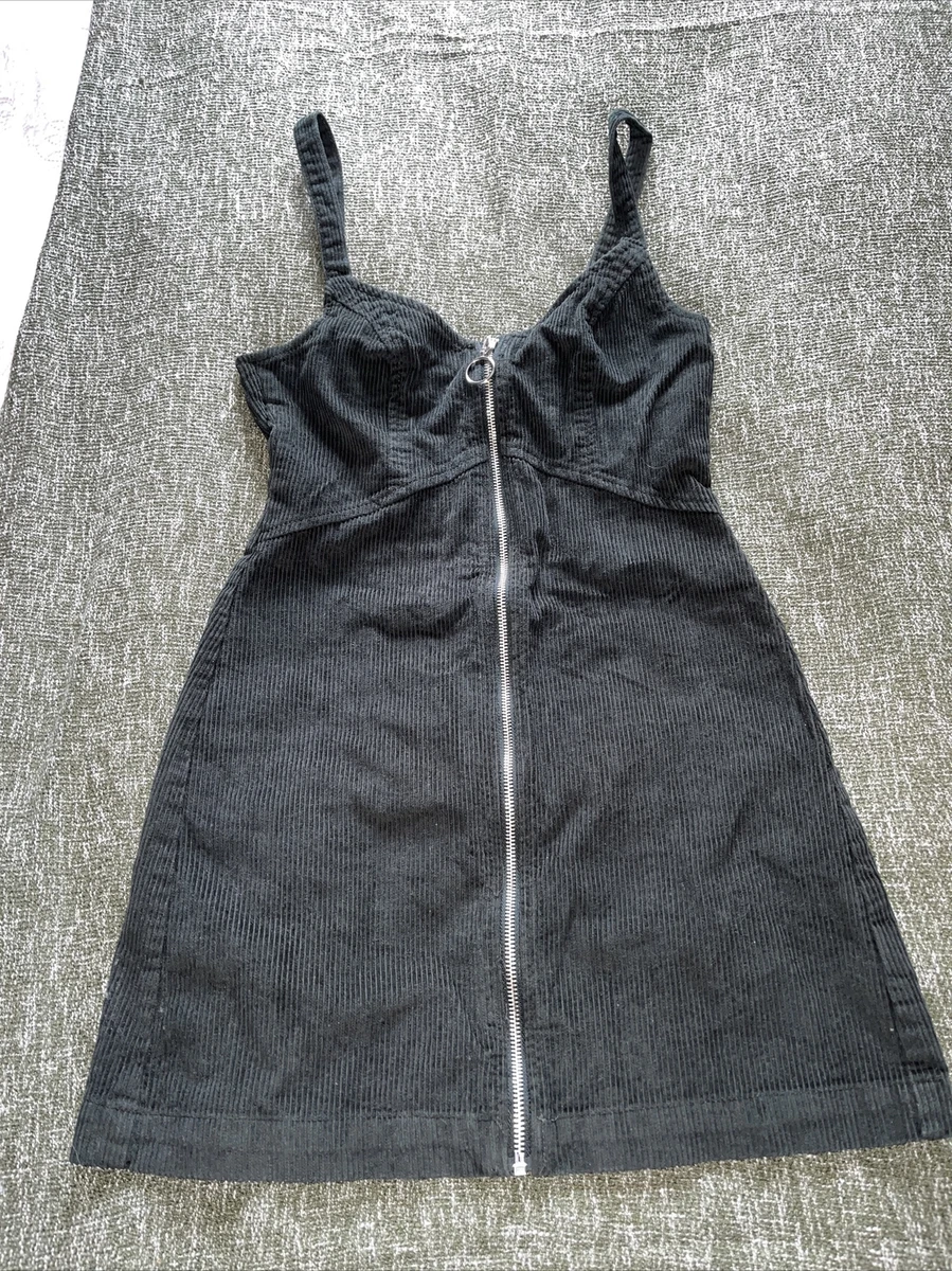 Topshop green store corduroy dress