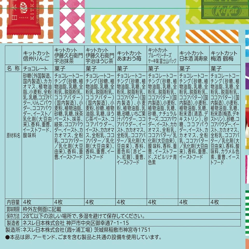 SET BOX 70 Pcs Kitkat Chocolate 14 pieces Mini Variety Party Box - Image 2 of 4