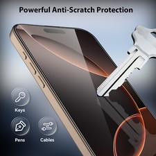 For iPhone 16 Series Tempered Glass Screen Protector 3 Pack  Anti-Scratch - HD