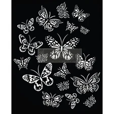 Re-Design with Prima Stencil - Butterfly Love