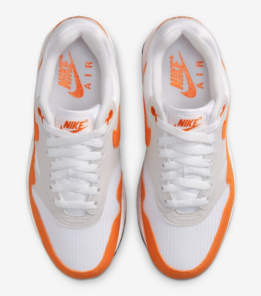 Nike Air Max 1 'Safety Orange' White DZ2628-002 Women's Size Nike Air Max 1 'Safety Orange' White DZ2628-002 Women's Size