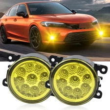 Pair Front Bumper Fog Light Driving Lamp Replaces For Honda Civic 2022 2023