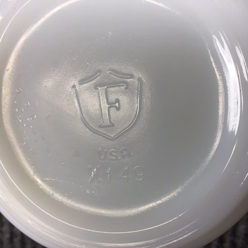 Vintage USS Fort Fisher LSD-40 Navy Federal Milk Glass Coffee Mug Cup USA X 149 - Picture 7 of 12