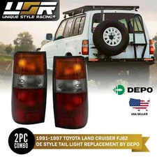 USA PAIR Replacement Rear Tail Light For 91-97 Land Cruiser / 95-97 Lexus LX450