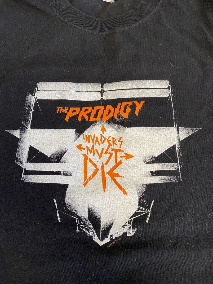 THE PRODIGY IVADERS Tシャツ L THE PRODIGY INVADERS MUST DIE HARDCORE TECHNO DANCE