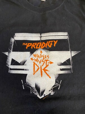 THE PRODIGY IVADERS Tシャツ L THE PRODIGY 2009 *INVADERS MUST DIE* RARE US TOUR SHIRT SIZE
