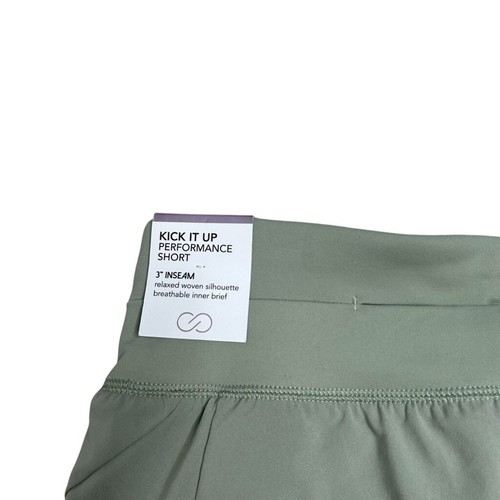 Calia Kick it Up Active Short Mid Rise Angle Slit Short in Smudge Sage Größe XXL - Bild 13 von 14