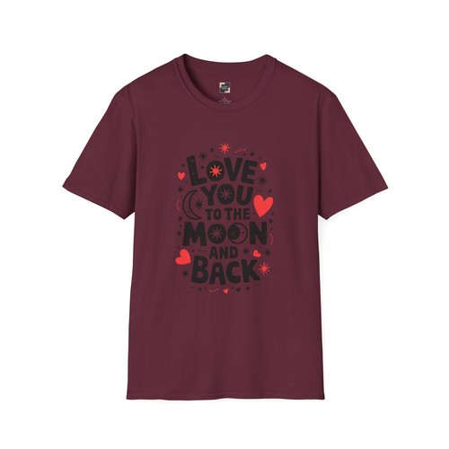 Whimsical Moon & Stars Love You to the Moon and Back Tee, Graphic Tee, Celestial - Picture 19 of 50
