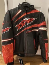 Drift Racing Firestorm D-tex Red Mens Snowmobile Jacket Medium Nwt Drift Racing Firestorm D-tex Red Mens Snowmobile Jacket Medium Nwt