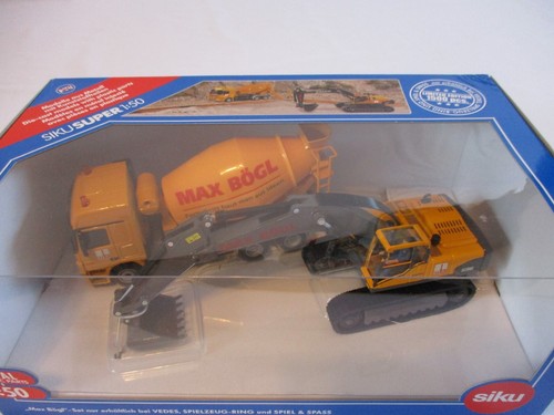 Siku Super Serie 1:50 Baufahrzeuge von Max Bögl exklusiv von Vedes NEU&OVP - Bild 4 von 5
