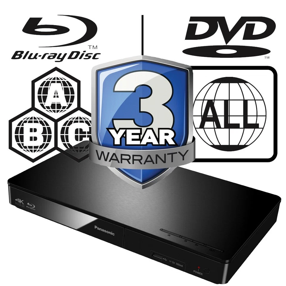 Panasonic Blu-ray Player DMP-BDT170EB All Zone Free MultiRegion 4K Upscaling 3D  - Image 3 of 4
