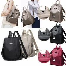 Women PU Leather Backpack Casual Handbag Shoulder Travel School Bag Rucksack
