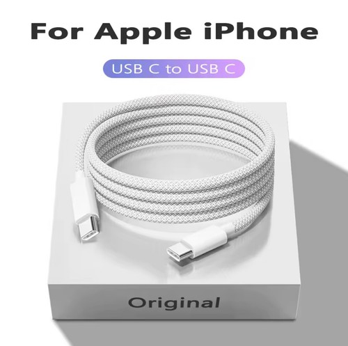 Type C to Type C Cable USB C Fast Charger Samsung Lead For iPhone 15 16 Pro Max - 第 24/25 張圖片