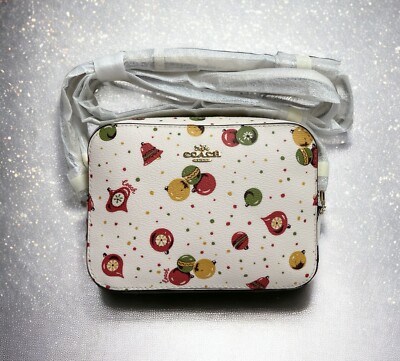 Coach クリスマスオーナメント ミニバッグ COACH Set! Winter Holiday Ornament Mini Camera Bag and Wristlet