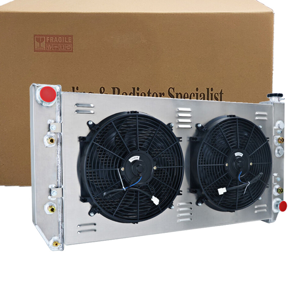 3 Row Radiator+Shroud Fan Fit 1982-91 CHEVY GMC C1500 C2500 K1500 6.2L DIESEL