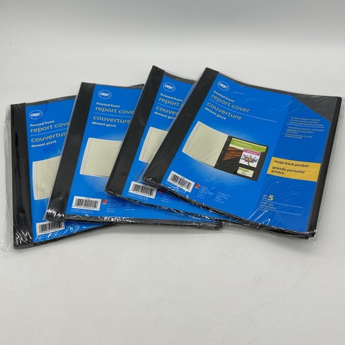 GBC FROSTED FRONT REPORT COVER ,4 Pack= 20 pcs, Business Card
