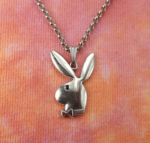 Playboy Bunny Necklace on Rolo Chain 