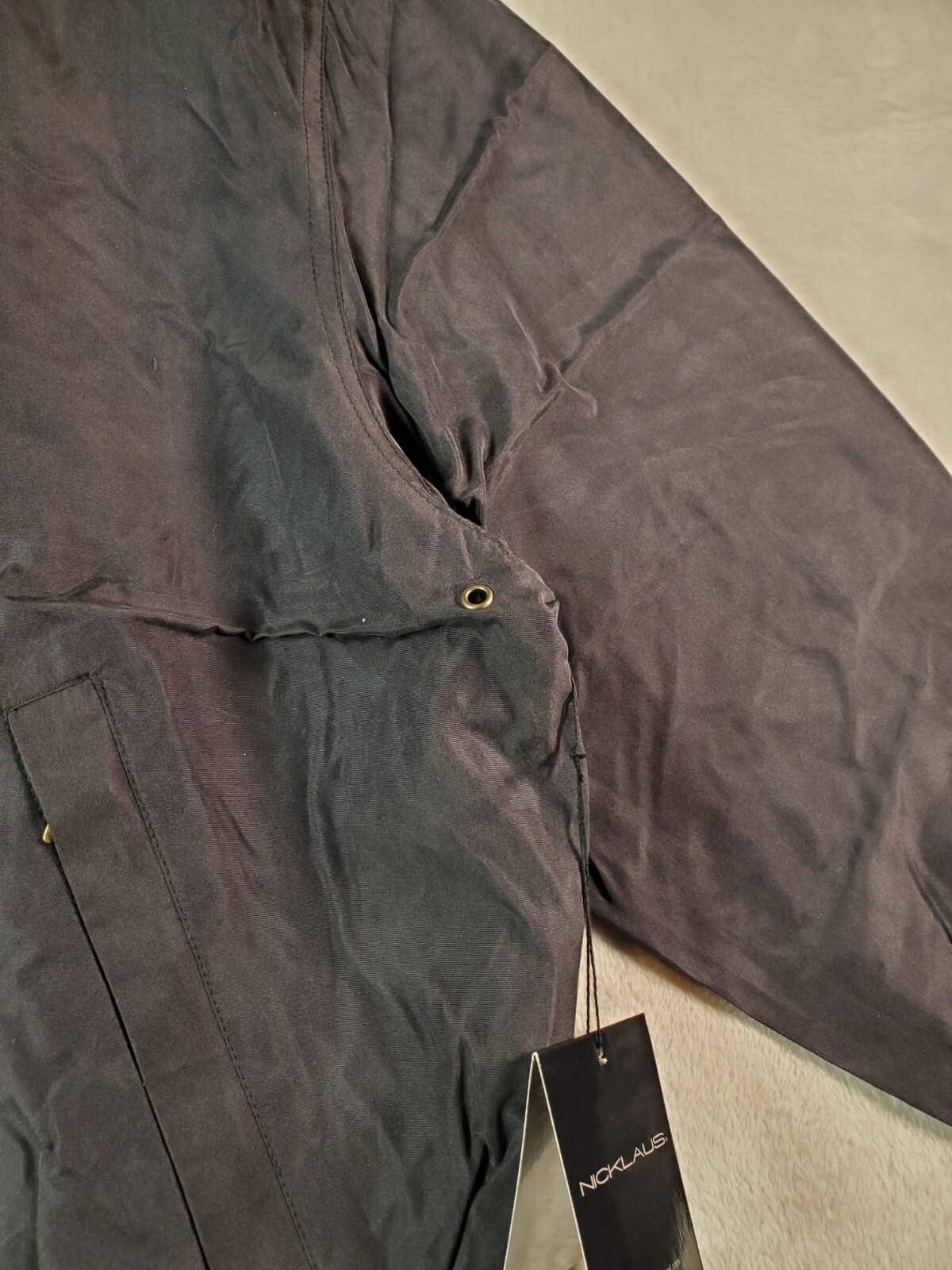 Jack Nicklaus Golf Performance Jacket Men's L Black Long Sleeve Water Resistant