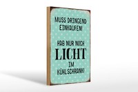Holzschild Spruch 20X30 Cm Muss Dringend Einkaufen Hab Nur Schild Wooden Sign