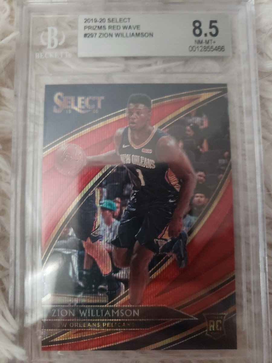 2019 Select Courtside #297 Zion Williamson Red Wave ROOKIE RC BGS