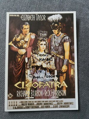 Joseph Leo Mankiewicz Autograph Autogramm auf Foto (14,1cm x 10,2 cm) Cleopatra