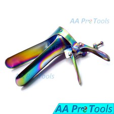 Multi-Titanium Color CUSCO Anal Vaginal Dilation Speculum Small A Quality