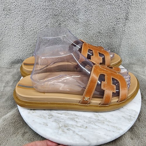 Sam Edelman Shoes Womens Size 9.5 Valeri Brown Leather Slip On Sandals *NWOT* - Picture 4 of 12