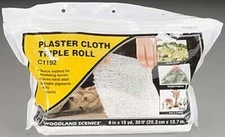 Woodland Plaster Cloth Triple Roll - 8'' x 30' - Model Railroad Mold Accessory