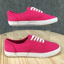 Mossimo Supply Co. Zapatos Mujer 7 Informales Tenis Con Cordones Parte Superior Baja Lona Rosa