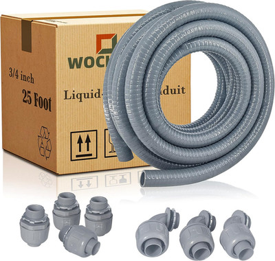 Liquid-Tight Conduit - 3/4Inch 25 Foot Flexible Non Metallic Liquid Tight Electr