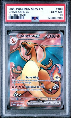 2023 POKEMON MEW EN-151 ULTRA RARE #183 CHARIZARD EX PSA 10 | eBay