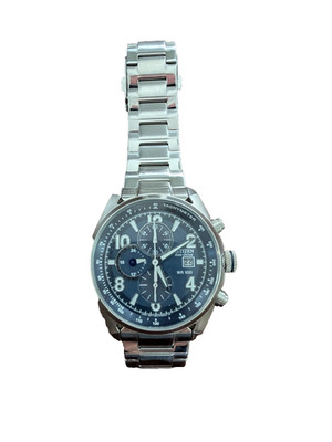 Citizen Chandler Solar Powered Quartz Eco-Drive Blue Dial Men's Watch CA0365