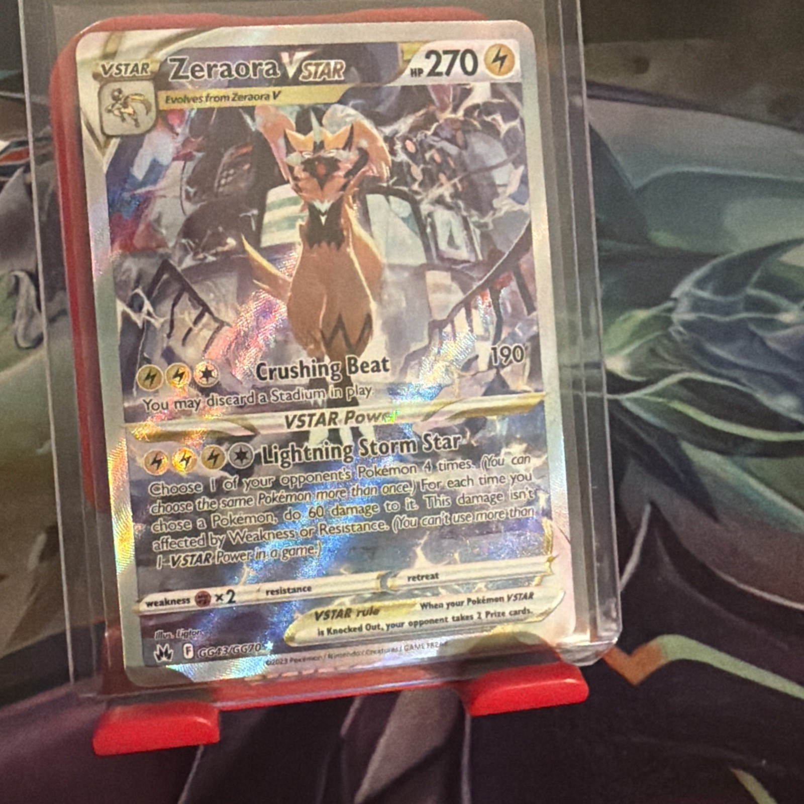 Zeraora VSTAR GG43/GG70 SWSH: Crown Zenith: Galarian Gallery Holo