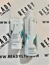 Smileactives Oral Rinse and Fluoride Toothpaste Vanilla Mint NEW