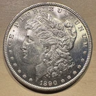 1890 Morgan Silver Dollar High Grade BU Luster
