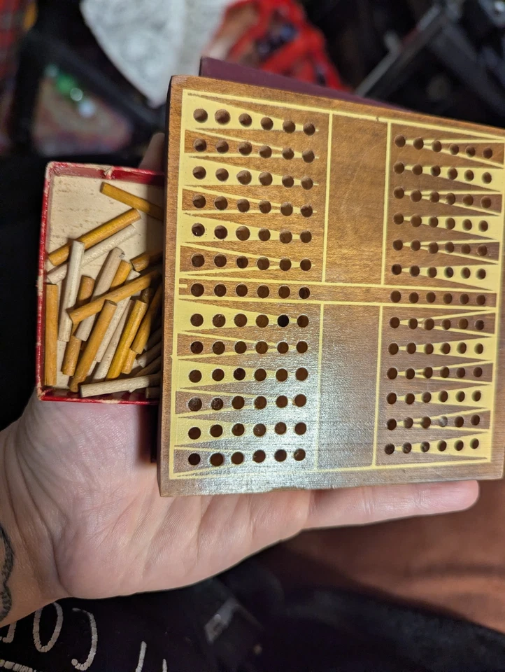 Acey Deucy Juego de Viaje de Bolsillo Backgammon Drueke Vol 102 Foto 3 de 3