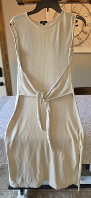 Rails 100% Cotton Tank Style Long Dress With Tie Front. Size Small Great Cond