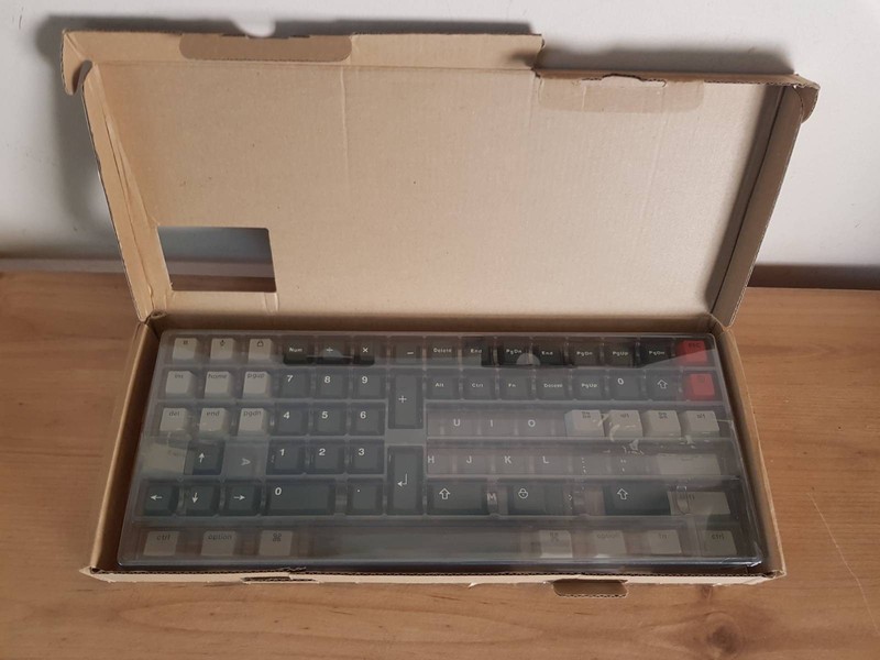 A set of 121 Racing Green & Grey Keyboard ABS Keycaps