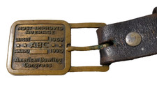 ABC Belt  Buckle Award Most Improved Average 1969/70 American Bowling Congress