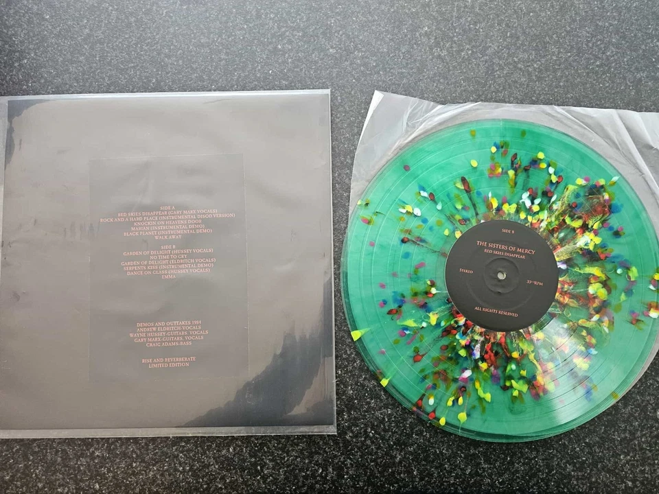 THE SISTERS OF MERCY ULTRA RARE MULTICOLOURED SPLATTER VINYL VINYL LP - Image 2 of 2