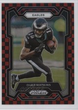 2023 Panini Prizm Black & Red Checker Prizm Quez Watkins #246 2g0
