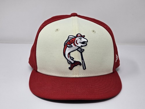 New Era Authentic Collection 59FIFTY Fitted Hat Tacoma Rainiers Salmon 7 3/4
